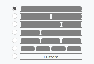 Layout interface screenshot 1 in Sections