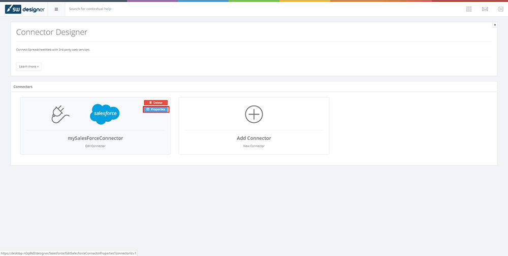 Designer Settings interface screenshot 7 in SalesForce