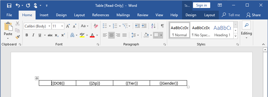 Repeating Table interface screenshot 20 in Print Process