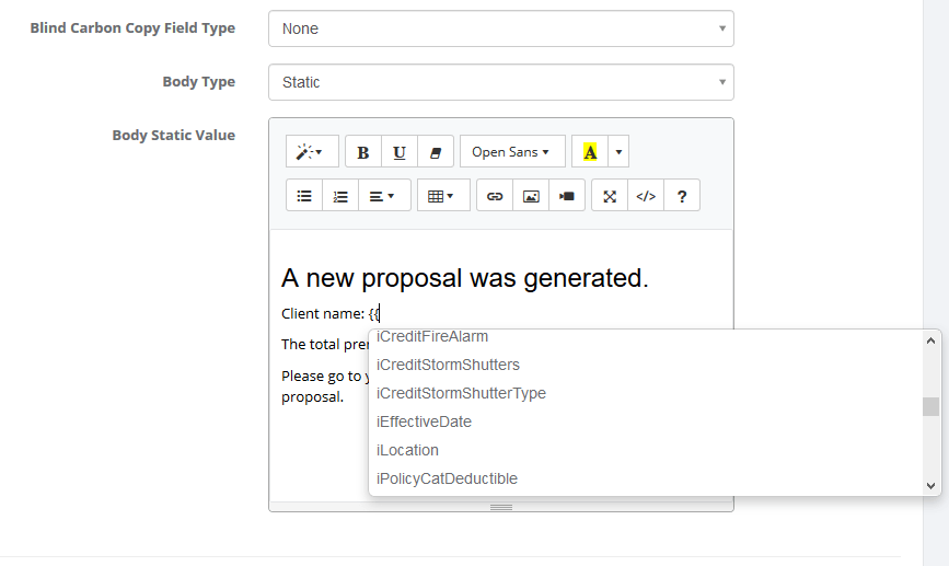 email notificaiton