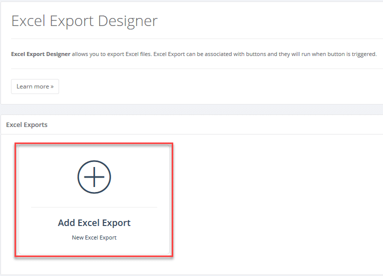 excel export