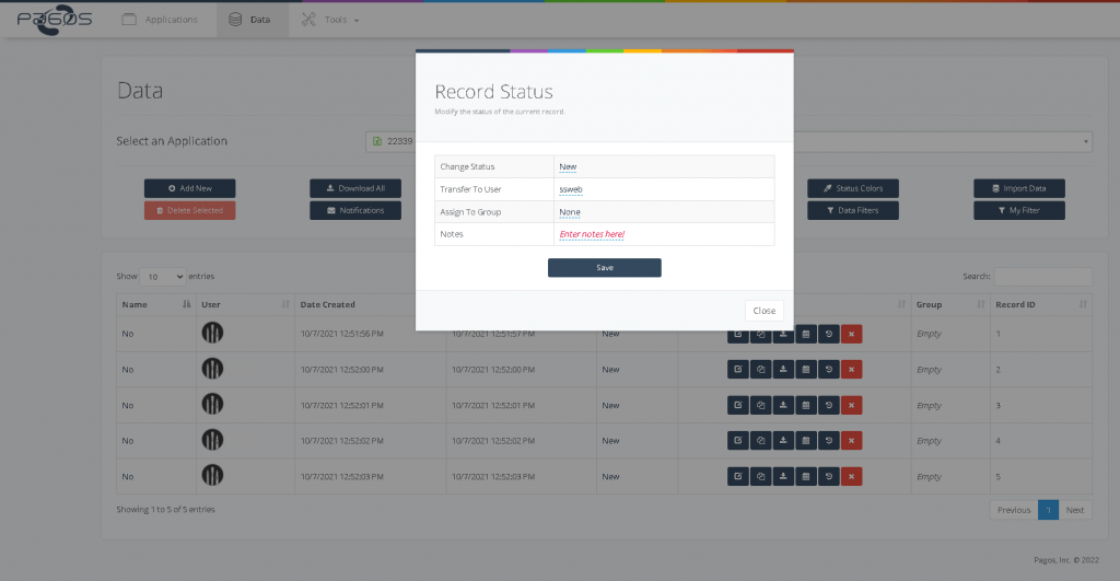 System Fields in Dashboards interface