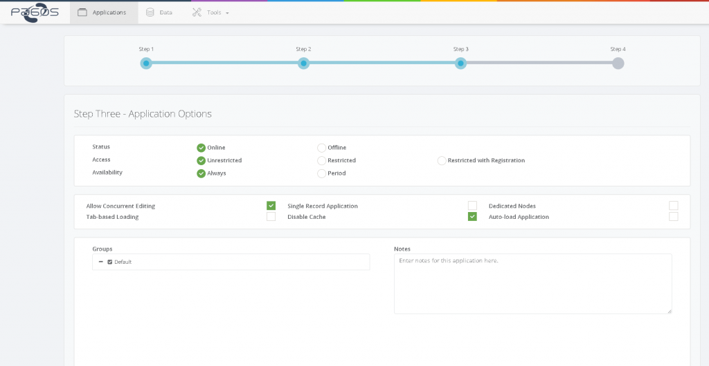 Creating a Converted Application interface