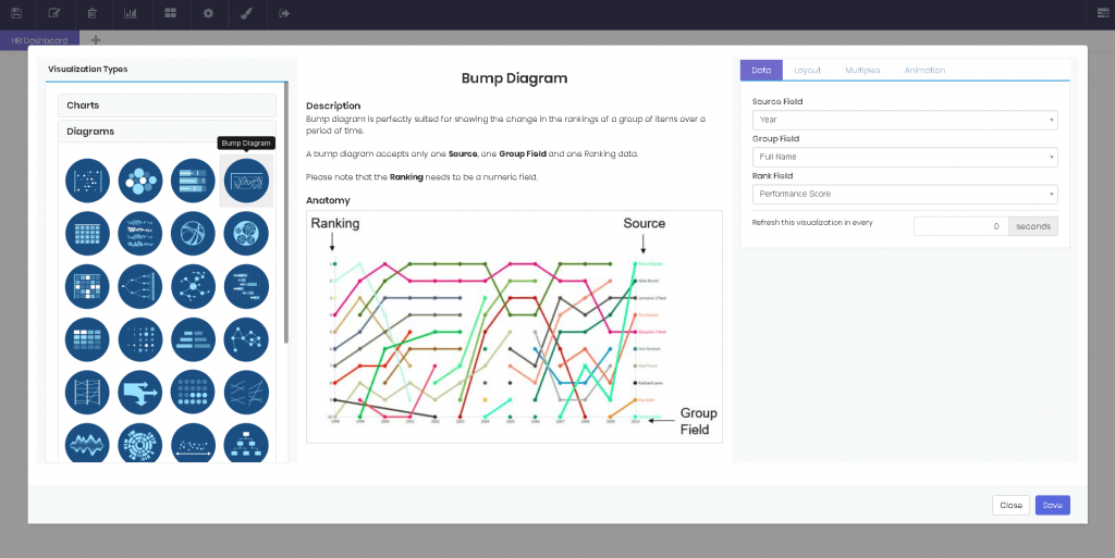 Diagrams interface