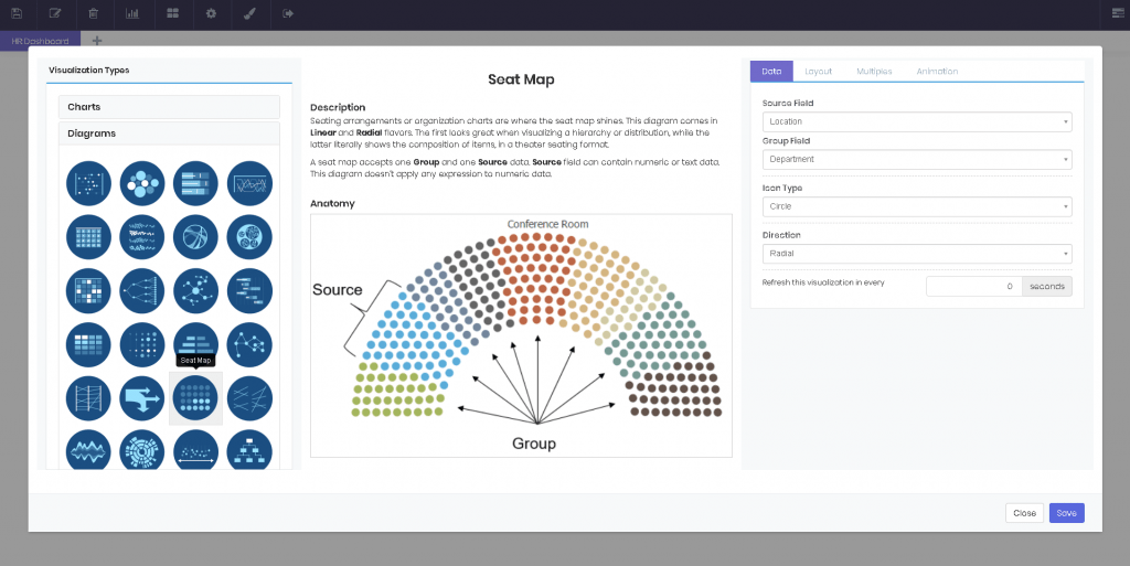 Diagrams interface