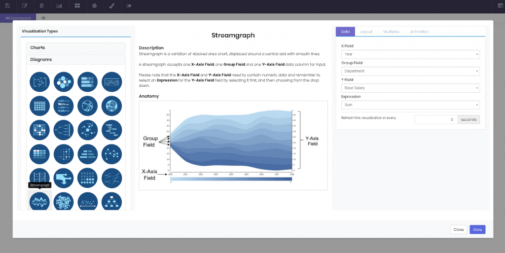 Diagrams interface