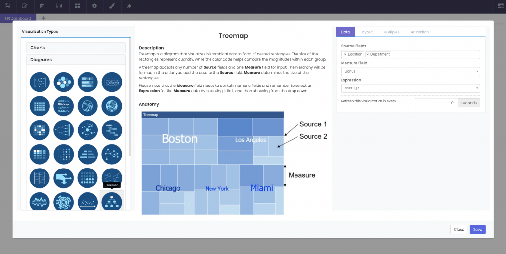Diagrams interface