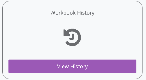 Workbook History and Version Control interface
