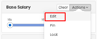 Filters Panel interface