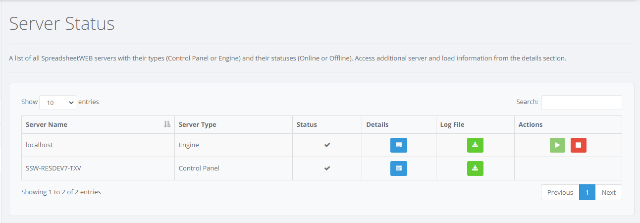 Server Status 01