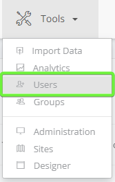 Users Menu