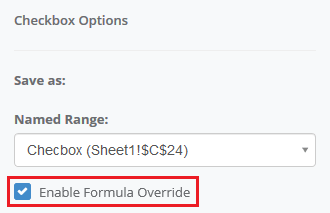 checkbox enableformulaoverride