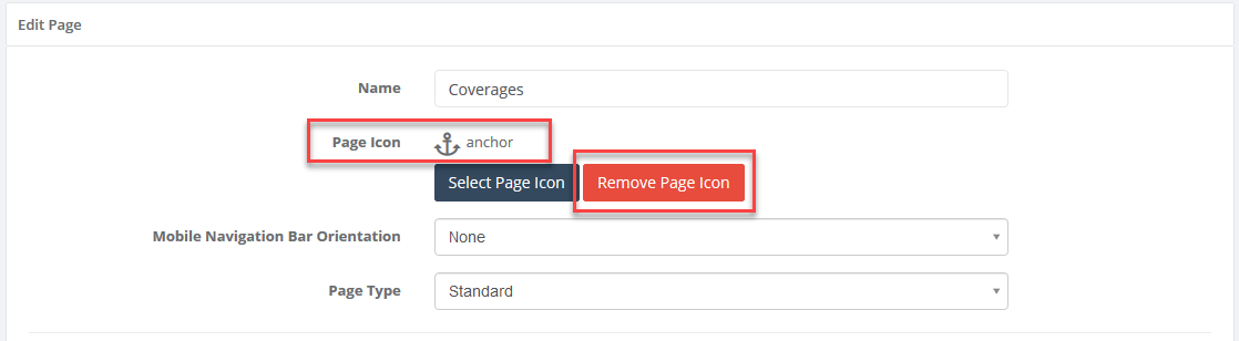 pageiconactiveandremove: Page Icons interface screenshot 6 in Pages and Navigation