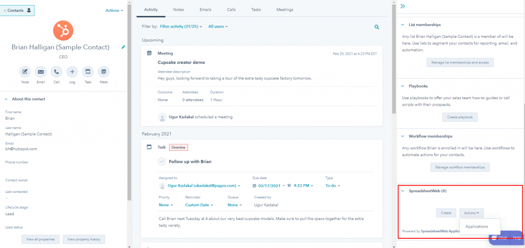 HubSpot-Contacts