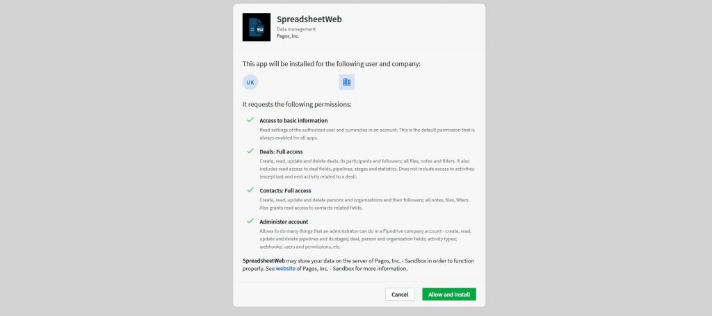 Pipedrive-Install