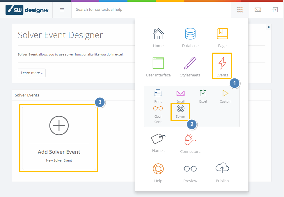 Solver in SpreadsheetWEB 01