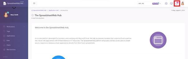 Hub 15 min: Notifications interface screenshot 1