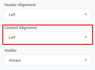 Input Grid Content Alignment: Content Alignment interface screenshot 19 in Input Grids
