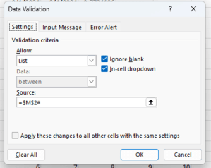 Picture 2png: Use Excel Data Validation interface screenshot 35 in Dropdown