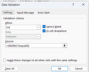Use Excel Data Validation interface screenshot 37 in Dropdown