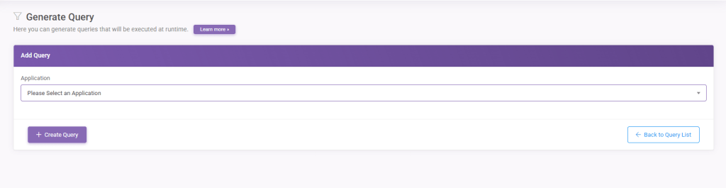 Query Add New Query: How to Create a Query? interface screenshot 1 in Queries