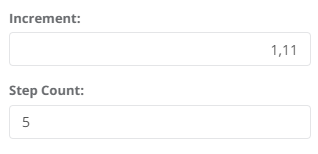 Slider Increment Step 2: Increment Step interface screenshot 14 in Slider