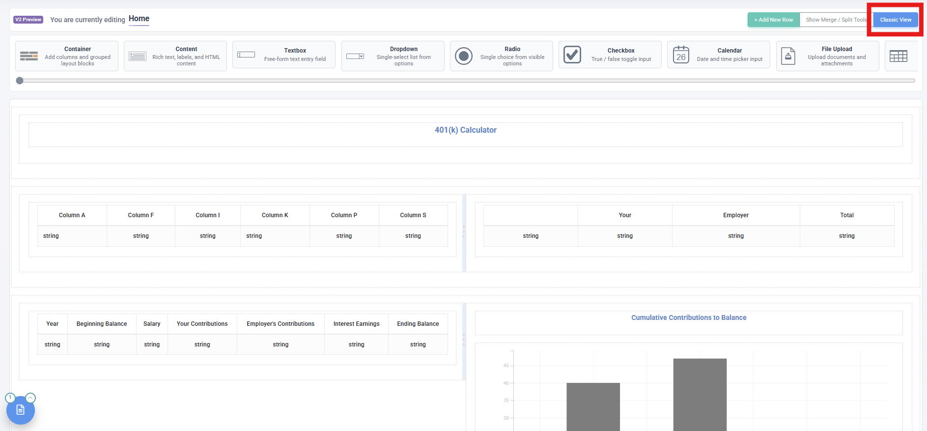 SpreadsheetWeb Layout and Controls v2