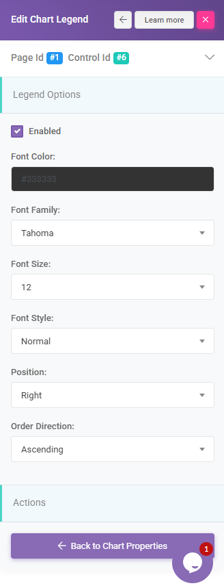 User Interface Chart Legend: Edit Buttons interface screenshot 17 in Charts