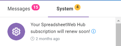 System interface screenshot 3 in Notifications