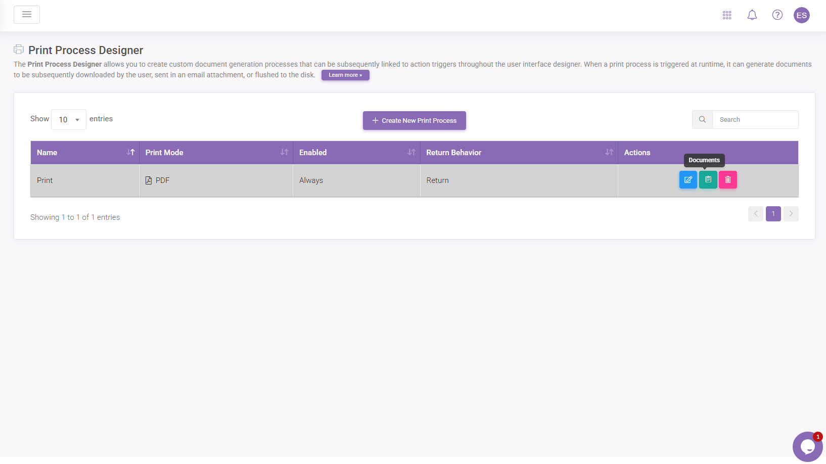 Print Documents 1: Print Process interface screenshot 5
