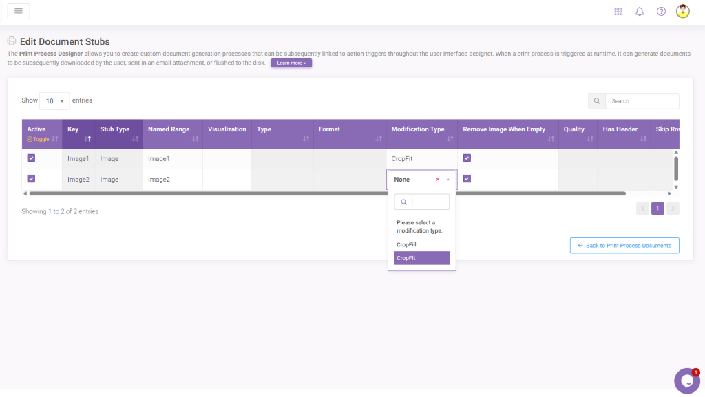 Print Image Modification Type: Inserting Images Into Print Documents interface screenshot 15 in Print Process