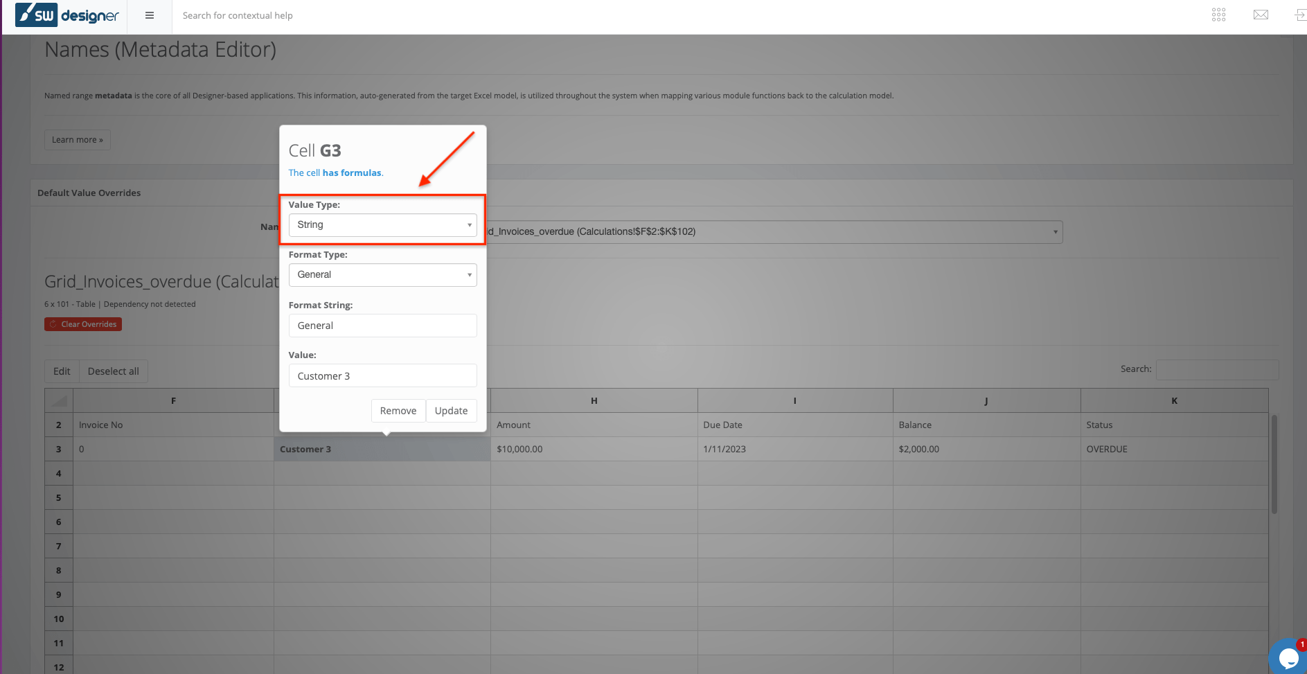 Module Components and Functionality interface screenshot 4 in Names Editor