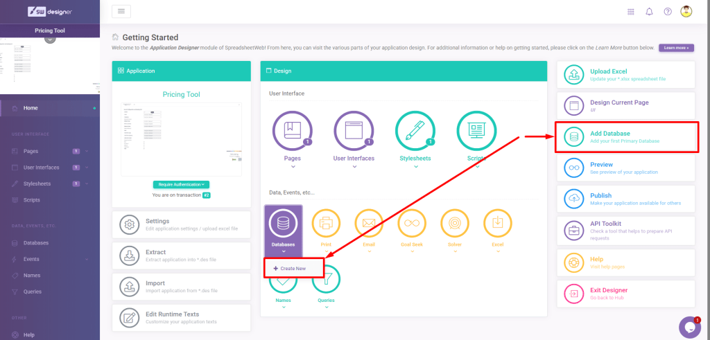 Validation Messages Add Database: There are no databases set up for the application for button Name on page X to use for saving! interface screenshot 15 in Validation Messages