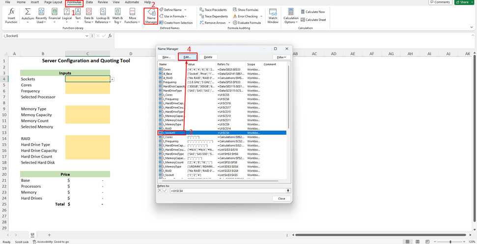 named range change name: The Control on page X is bound to a named range Y that no longer exists. interface screenshot 8 in Validation Messages